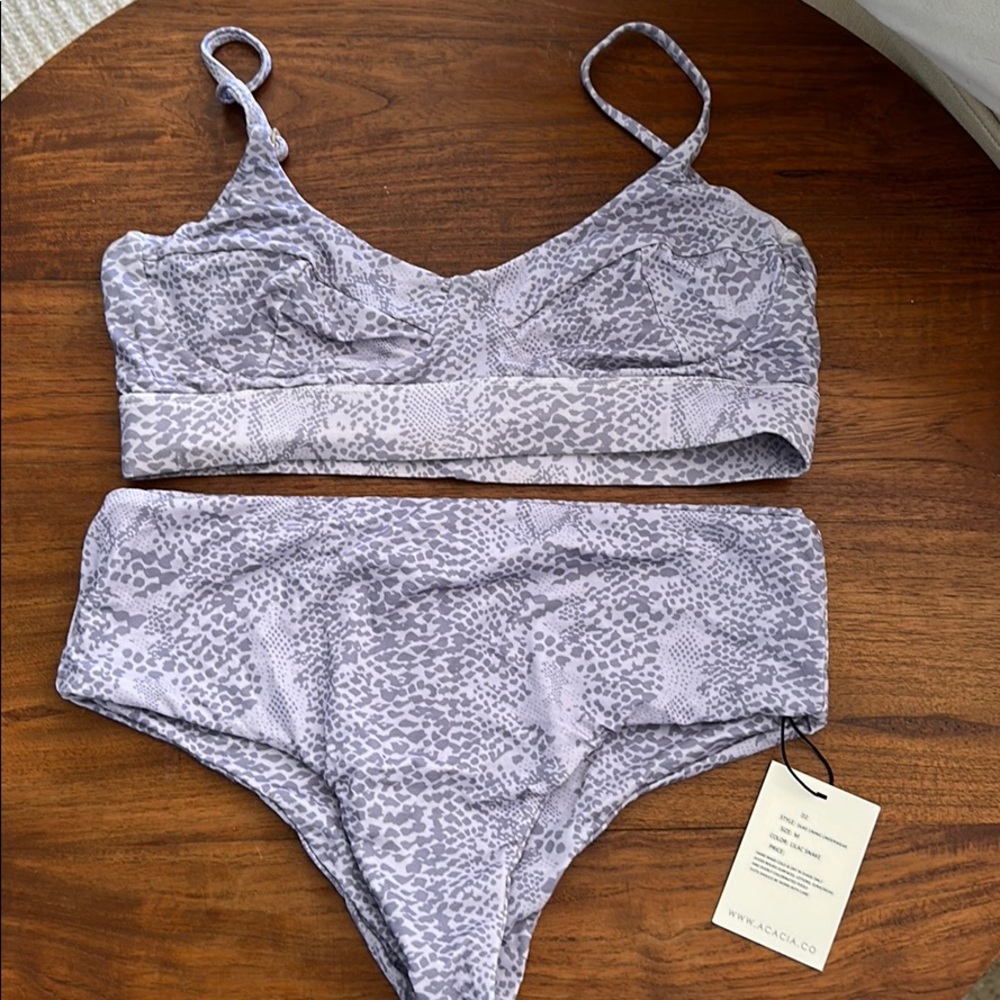 Acacia Duke Lining Lilac Snake Top and Bottom.